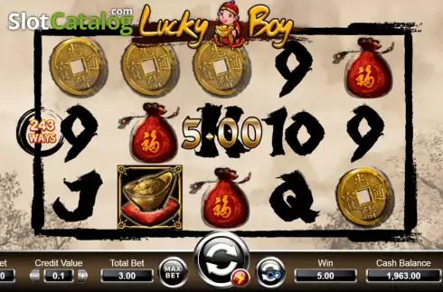 Bildschirm3. Lucky Boy (Ameba) slot