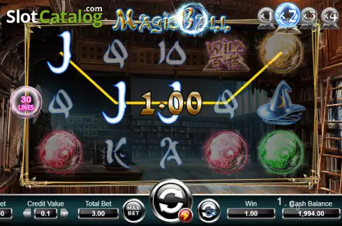 Skärmdump3. Magic Ball (Ameba) slot