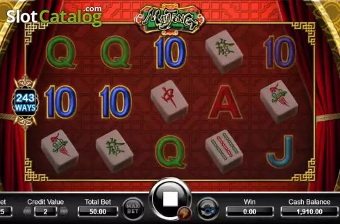 Win screen. Mahjong (Ameba) slot