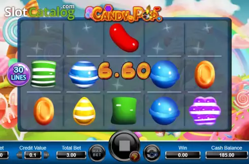 Win screen 2. Candy Pop (Ameba) slot