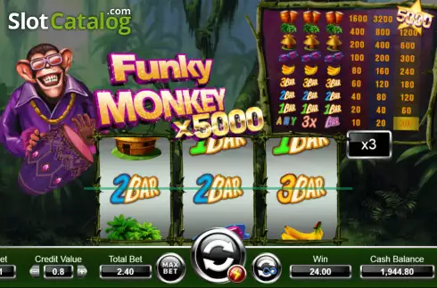 Bildschirm4. Funky Monkey Super slot