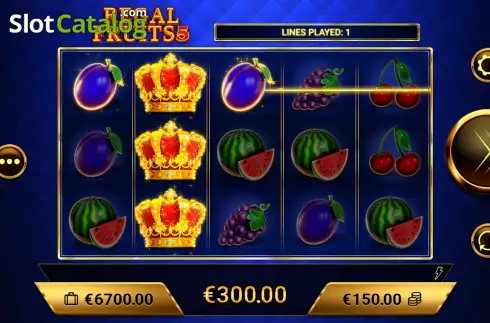 Win Screen 3. Regal Fruits 5 slot