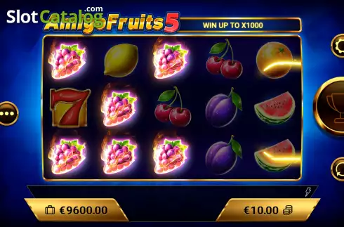 Win Screen 4. Amigo Fruits 5 slot