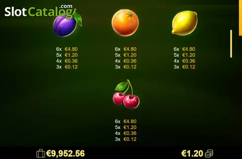 Pantalla6. Amigo Lucky Fruits Tragamonedas 