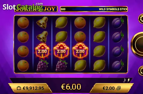Win screen. Joker's Joy slot