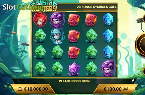 Game screen. Crystal Hunters slot