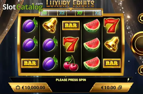 Game screen. Luxury Fruits (Amigo Gaming) slot