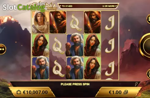 Bildschirm2. Ali Baba's Bounty slot
