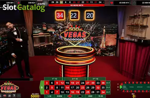 Schermo2. Vegas Roulette 500x slot