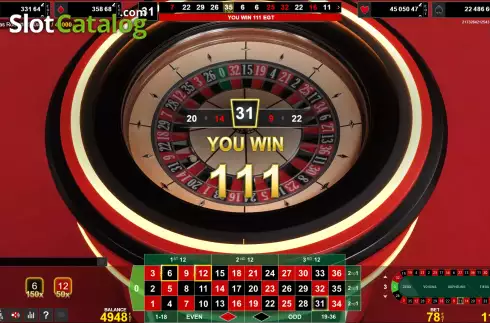 画面5. Vegas Roulette 500x カジノスロット