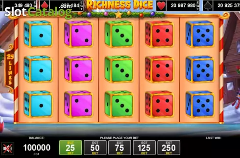 Bildschirm2. Richness Dice slot