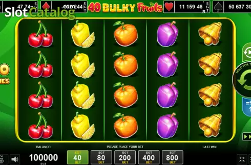 Bildschirm2. 40 Bulky Fruits slot