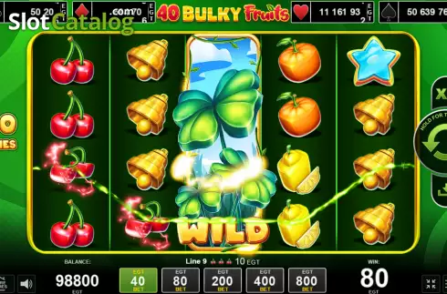 Win Screen 3. 40 Bulky Fruits slot
