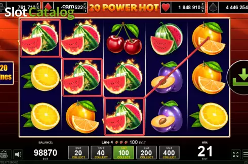画面4. 20 Power Hot カジノスロット