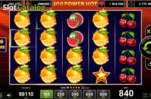Win Screen 2. 100 Power Hot slot