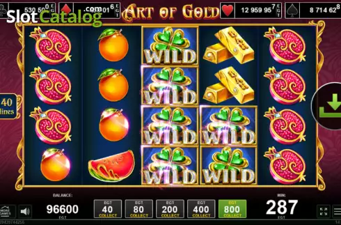 Bildschirm4. Art of Gold slot