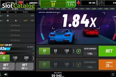 Captura de tela3. Hot Racing slot