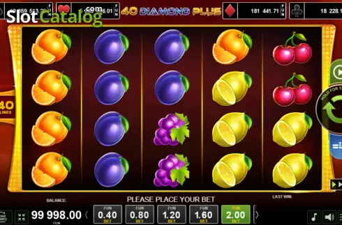 Bildschirm2. 40 Diamond Plus slot