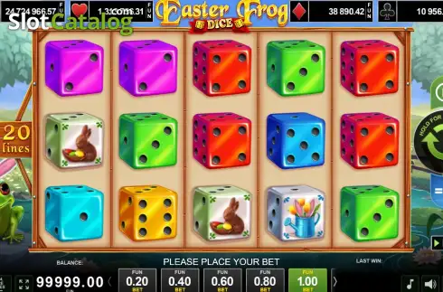 Οθόνη2. Easter Frog Dice Κουλοχέρης