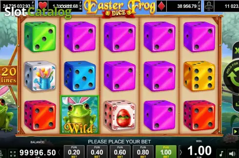 Οθόνη3. Easter Frog Dice Κουλοχέρης