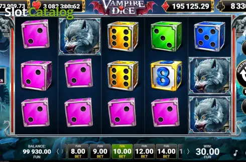 Ekran3. Vampire Dice yuvası