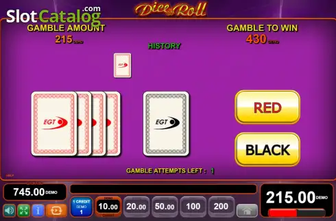 Bildschirm4. Dice & Roll slot