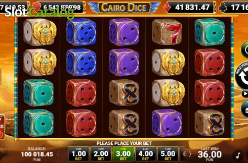 Скрін2. Cairo Dice слот