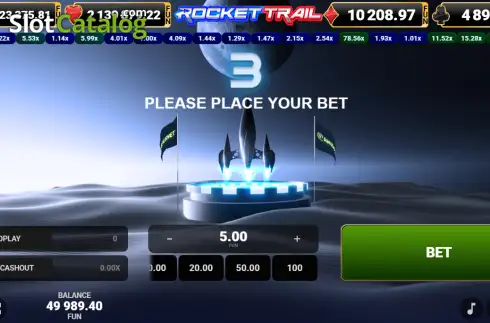 Schermo2. Rocket Trail slot