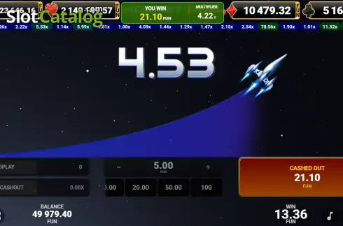 Schermo3. Rocket Trail slot