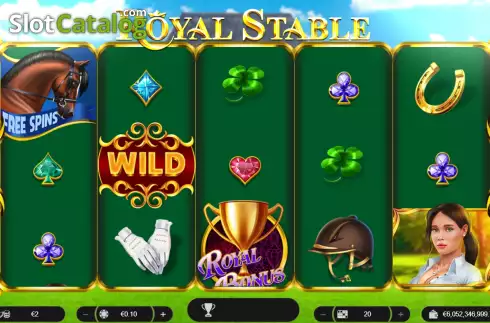 Game screen. Royal Stables slot
