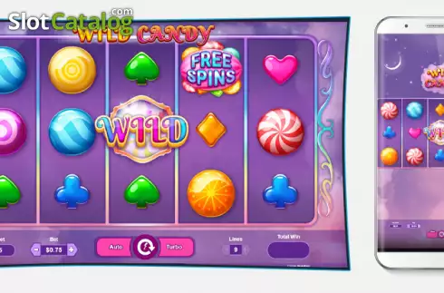 Game Screen. Wild Candy (Spinoro) slot