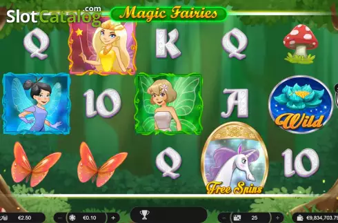 Game screen. Magic Fairies (Spinoro) slot