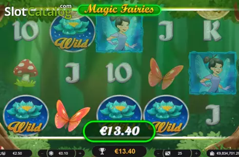 Win screen. Magic Fairies (Spinoro) slot