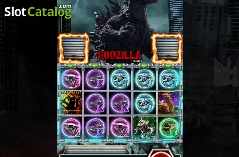 Game Screen. Godzilla slot