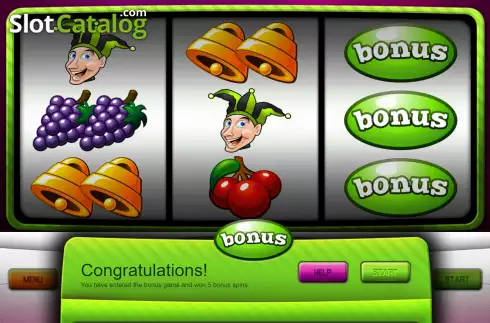 Free Spins Win Screen. Bonus Joker slot