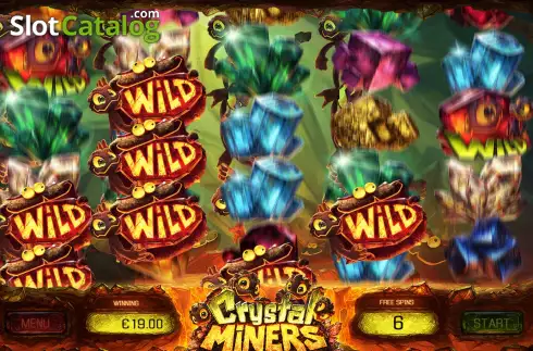 Free Spins Gameplay Screen 3. Crystal Miners slot