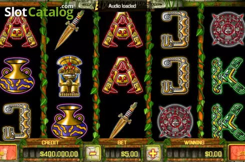 Reel Screen. El Dorado Treasure slot