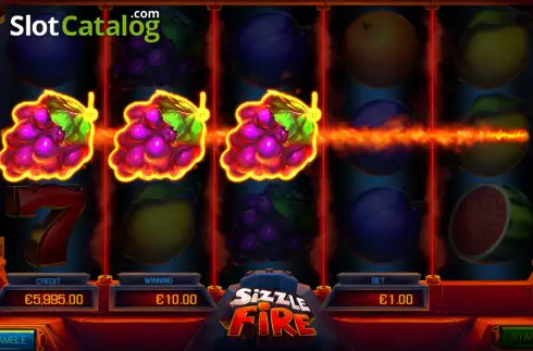 Screenshot3. Sizzle Fire slot
