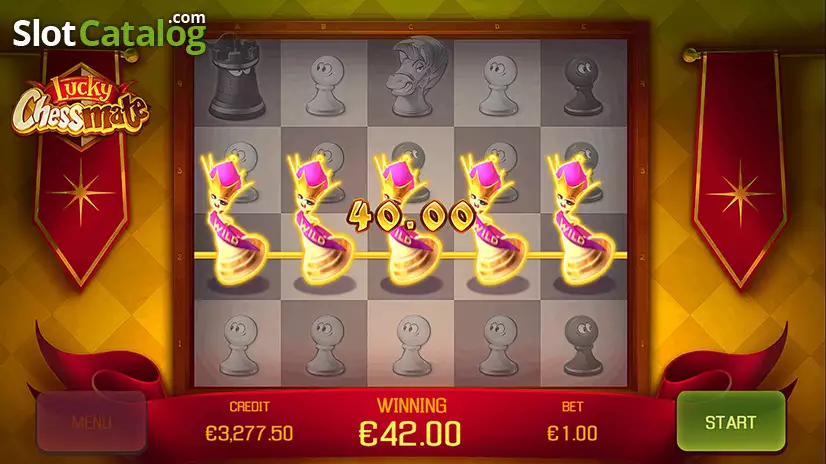 Lucky Chessmate výherní obrazovka