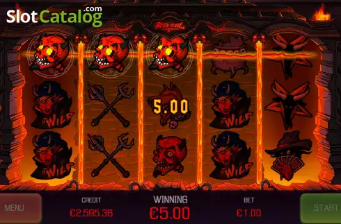Screenshot3. Red Evil slot