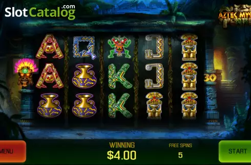 Free Spins screen 2. Aztec Mystery (Apollo Games) slot