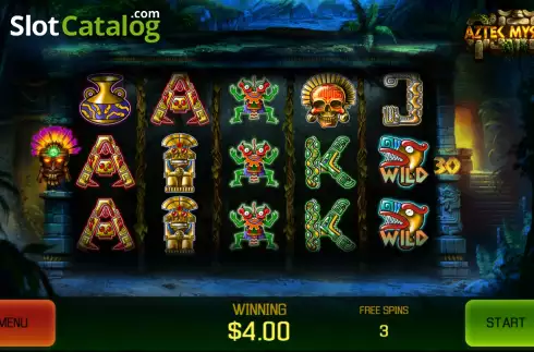 Free Spins screen 3. Aztec Mystery (Apollo Games) slot