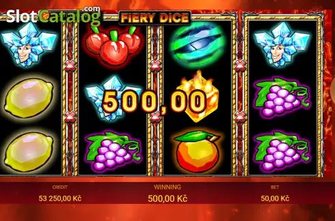 Ekran3. Fiery Dice yuvası