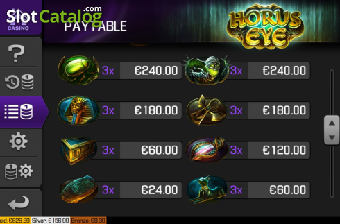 Ecran7. Horus Eye (Apollo Games) slot