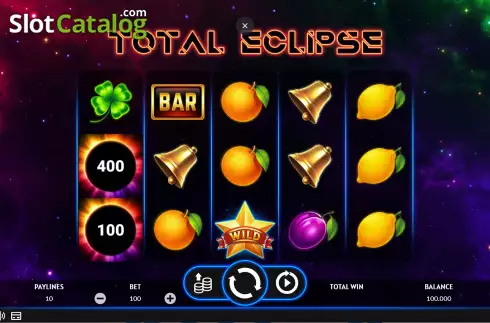 Game screen. Total Eclipse slot