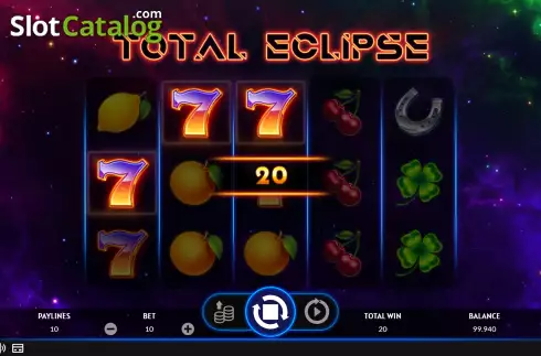 Win screen. Total Eclipse slot