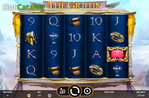 Game Screen. The Griffin - Guardian of the Hidden Treasure slot