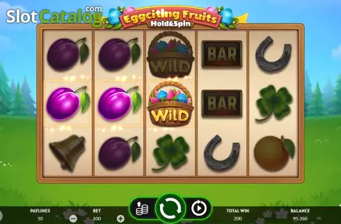 Schermo5. Eggciting Fruits - Hold and Spin slot