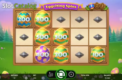 Schermo9. Eggciting Fruits - Hold and Spin slot