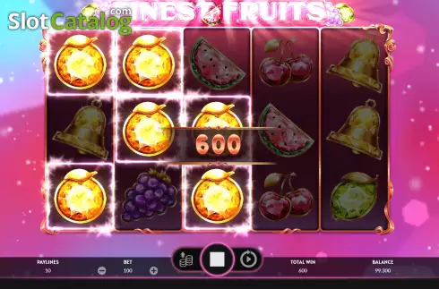Win Screen. Finest Fruits slot